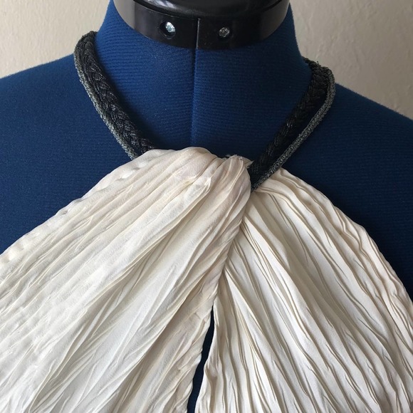 NWT Free People Embroidered Halter Mini Dress - Picture 6 of 8